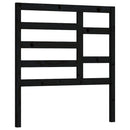 sengegærde 81x4x104 cm massivt fyrretræ sort