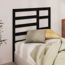 sengegærde 81x4x104 cm massivt fyrretræ sort