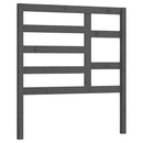 sengegærde 96x4x104 cm massivt fyrretræ grå