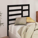 sengegærde 96x4x104 cm massivt fyrretræ sort