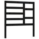 sengegærde 106x4x104 cm massivt fyrretræ sort