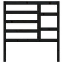 sengegærde 106x4x104 cm massivt fyrretræ sort