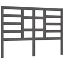 sengegærde 141x4x104 cm massivt fyrretræ grå