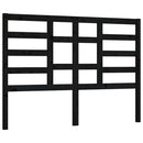 sengegærde 156x4x104 cm massivt fyrretræ sort