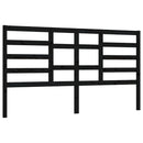sengegærde 206x4x104 cm massivt fyrretræ sort