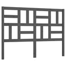 sengegærde 126x4x104 cm massivt fyrretræ grå