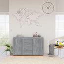 skænk 120x36x69 cm konstrueret træ grå sonoma-eg