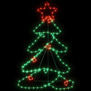 juletræsfigur 144 LED'er 88x56 cm