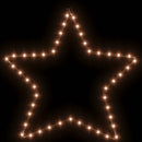 stjerne julefigur 48 LED'er 56 cm varmt hvidt lys