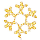 snefnug julefigur 48 LED'er 27x27 cm varmt hvidt lys
