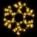 snefnug julefigur 48 LED'er 27x27 cm varmt hvidt lys