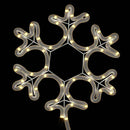 snefnug julefigur 48 LED'er 27x27 cm varmt hvidt lys