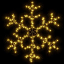 snefnug julefigur 144 LED'er varmt hvidt lys 59x59 cm
