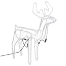 julerensdyr med bevægeligt hoved 76x42x87 cm varmt hvidt lys