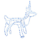 rensdyr julefigur 60x30x60 cm koldt hvidt lys