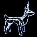 rensdyr julefigur 60x30x60 cm koldt hvidt lys