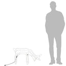 rensdyr julefigur 73x31x45 cm koldt hvidt lys