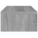 skærmstander 42x24x13 cm konstrueret træ grå sonoma-eg