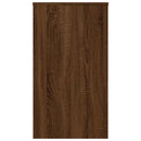 skrivebord 90x40x72 cm konstrueret træ brun egetræsfarve