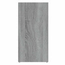 bogreol 50x25x106 cm grå sonoma-eg