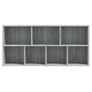 bogreol 50x25x106 cm grå sonoma-eg