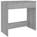 skrivebord 80x40x75 cm konstrueret træ grå sonoma-eg