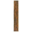 bogreol 67x24x161 cm konstrueret træ røget egetræsfarve