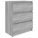 skænk 60x35x76 cm konstrueret træ grå sonoma-eg