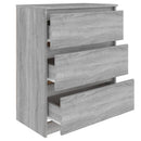 skænk 60x35x76 cm konstrueret træ grå sonoma-eg