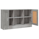 skænk 120x30,5x70 cm konstrueret træ grå sonoma-eg