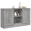 skænk 120x30,5x70 cm konstrueret træ grå sonoma-eg