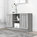 skænk 120x30,5x70 cm konstrueret træ grå sonoma-eg