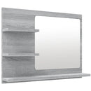 badeværelsesspejl 60x10,5x45 cm konstrueret træ grå sonoma-eg