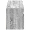 tv-borde med LED-lys 2 stk. 60x35x40 cm grå sonoma-eg