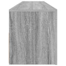 tv-bord med LED-lys 120x35x40 cm grå sonoma-eg