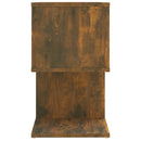 sengeborde 2 stk. 50x30x51,5 cm konstrueret træ røget egetræ