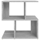 sengebord 50x30x51,5 cm konstrueret træ grå sonoma-eg