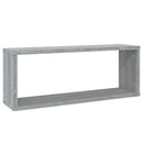 væghylder 2 stk. 60x15x23 cm konstrueret træ grå sonoma-eg