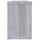 væghylder 2 stk. 60x15x23 cm konstrueret træ grå sonoma-eg