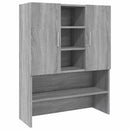 vaskemaskineskab 70,5x25,5x90 cm grå sonoma-eg