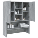 vaskemaskineskab 70,5x25,5x90 cm grå sonoma-eg