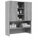 vaskemaskineskab 70,5x25,5x90 cm grå sonoma-eg