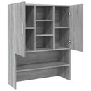vaskemaskineskab 70,5x25,5x90 cm grå sonoma-eg