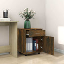 rullebord 45x38x54 cm konstrueret træ røget egetræ