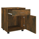 rullebord 45x38x54 cm konstrueret træ røget egetræ