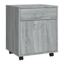 rullebord 45x38x54 cm konstrueret træ grå sonoma-eg