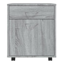 rullebord 45x38x54 cm konstrueret træ grå sonoma-eg