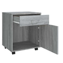rullebord 45x38x54 cm konstrueret træ grå sonoma-eg