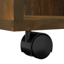 rullebord 60x35x75 cm konstrueret træ røget egetræsfarve