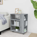 rullebord 60x35x75 cm konstrueret træ grå sonoma-eg